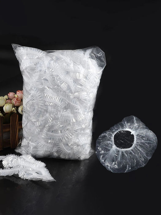 Shein Gorro de ducha desechable transparente impermeable de 80 piezas - Quierox - Tienda Online