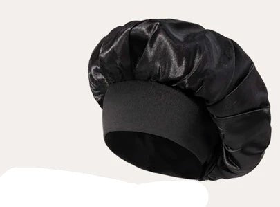 Shein Gorro elástico de ala ancha de color liso para mujer, Gorro de dormir de satén sedoso - Quierox - Tienda Online