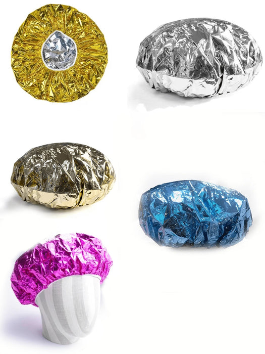 Shein Gorro térmico de aluminio para el cabello, gorro de ducha, reutilizable, ideal para teñir y tratar el cabello - Quierox - Tienda Online