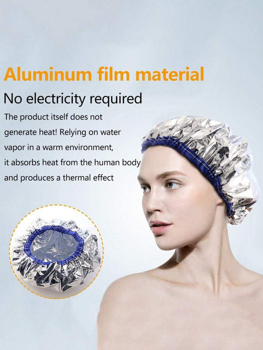 Shein Gorro térmico de aluminio para el cabello, gorro de ducha, reutilizable, ideal para teñir y tratar el cabello - Quierox - Tienda Online