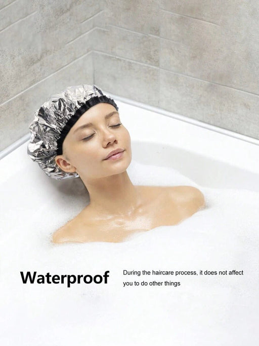Shein Gorro térmico de aluminio para el cabello, gorro de ducha, reutilizable, ideal para teñir y tratar el cabello - Quierox - Tienda Online