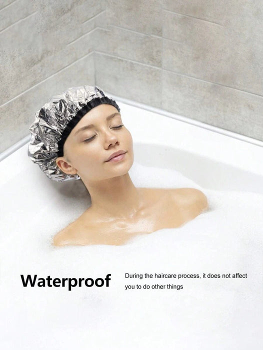 Shein Gorro térmico de aluminio para el cabello, gorro de ducha, reutilizable, ideal para teñir y tratar el cabello - Quierox - Tienda Online