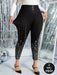 SHEIN Gownix Pantalones casuales de talla grande de un solo color - Quierox - Tienda Online