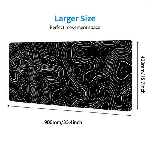 Shein Gran Alfombrilla De Ratón Para Juegos Topographic Contour - Quierox - Tienda Online