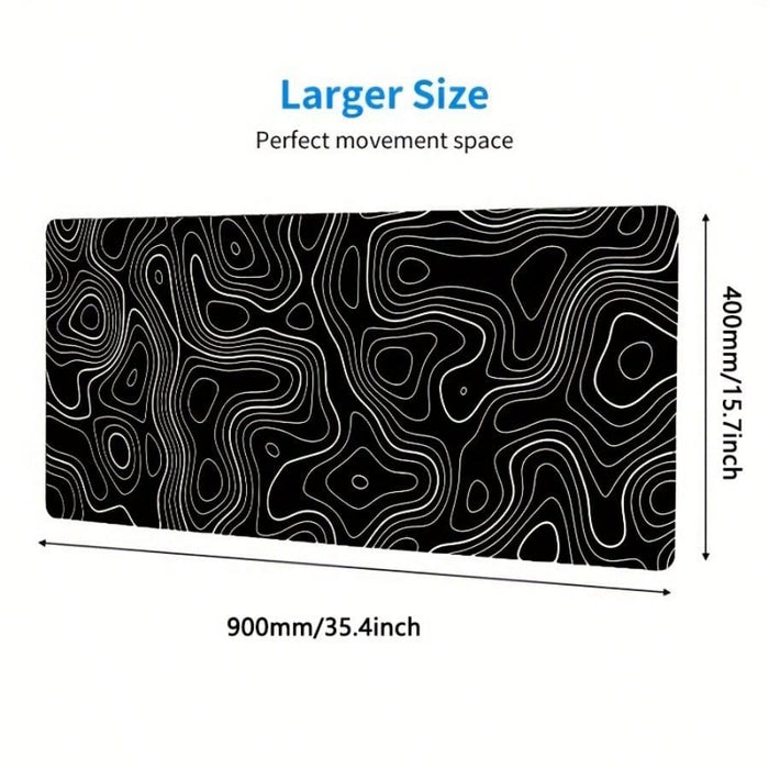 Shein Gran Alfombrilla De Ratón Para Juegos Topographic Contour - Quierox - Tienda Online