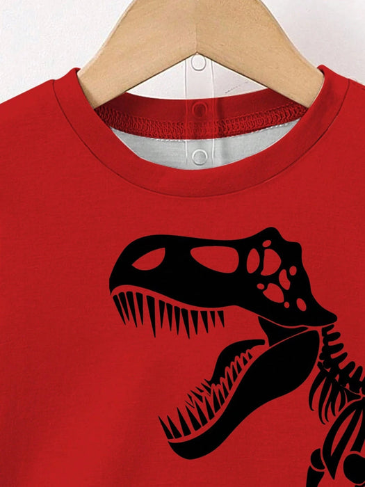Shein GraphicGems Conjunto para bebé niño: camiseta y pantalón corto con estampado - Quierox - Tienda Online