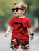 Shein GraphicGems Conjunto para bebé niño: camiseta y pantalón corto con estampado - Quierox - Tienda Online