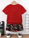Shein GraphicGems Conjunto para bebé niño: camiseta y pantalón corto con estampado - Quierox - Tienda Online