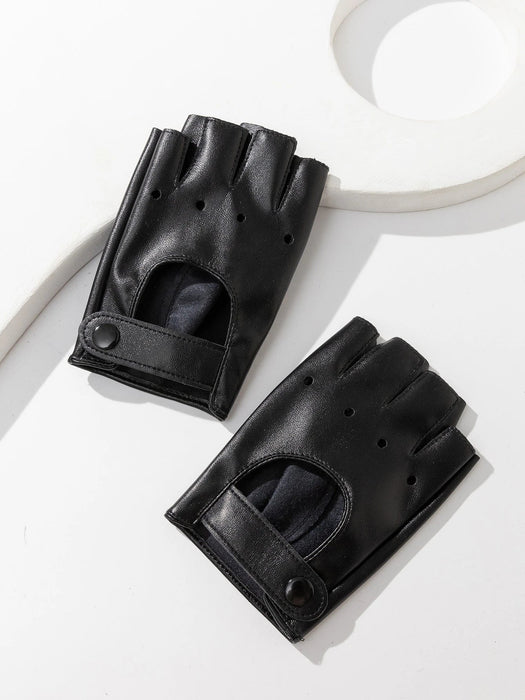 SHEIN Guantes sin dedos con diseño calado urbano - Quierox - Tienda Online