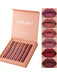 SHEIN HANDAIYAN - Juego de 6 brillos labiales mate, resistentes al agua y antiadherentes - Quierox - Tienda Online