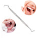 Shein Herramienta de higiene dental, raspador removedor de placa de limpieza de dientes plateados - Quierox - Tienda Online