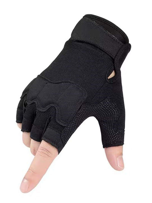 SHEIN Hombres 1 par Guantes sin dedo unicolor de moda para exterior - Quierox - Tienda Online