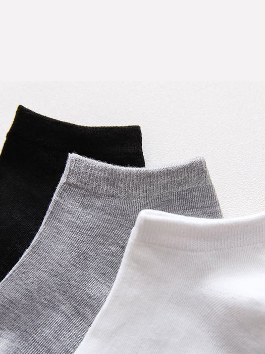 SHEIN Hombres 3 pares Calcetines tobilleros de color al azar unicolor - Quierox - Tienda Online
