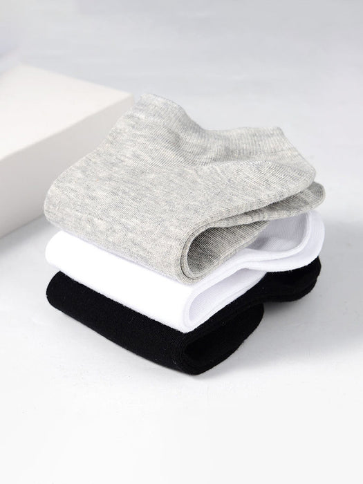 SHEIN Hombres 3 pares Calcetines tobilleros de color al azar unicolor - Quierox - Tienda Online
