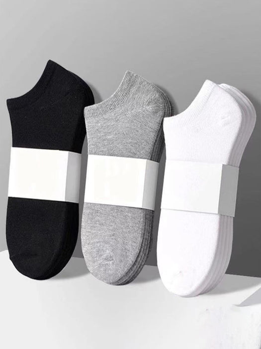 SHEIN Hombres 3 pares Calcetines tobilleros de color al azar unicolor - Quierox - Tienda Online