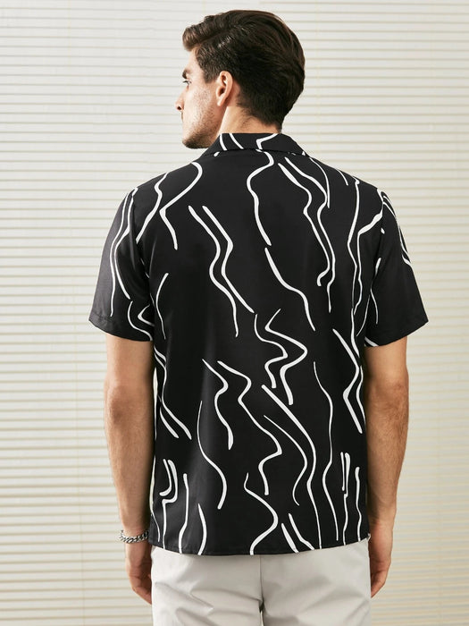 Camiseta Shein Hombre Estampado Floral Shein Hombre Camisetas