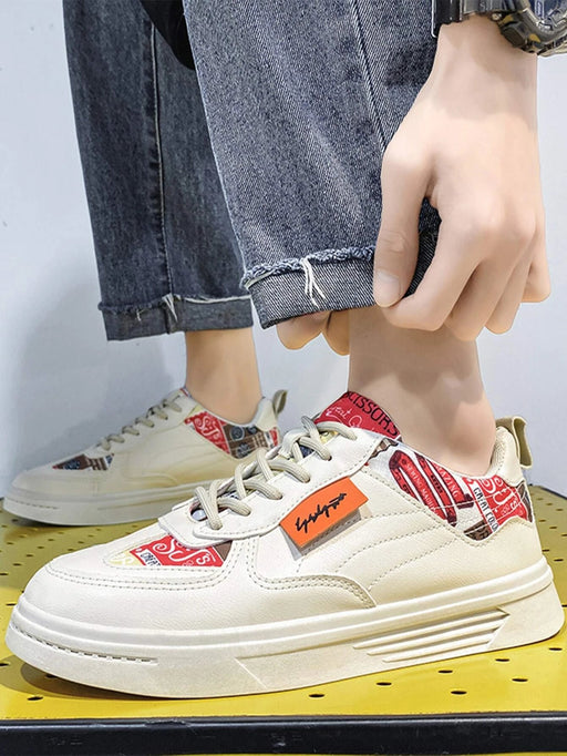 SHEIN Hombres Zapatillas de skate con estampado de letra - Quierox - Tienda Online