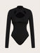SHEIN ICON Body con cuello alto y recortes - Quierox - Tienda Online