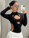 SHEIN ICON Body con cuello alto y recortes - Quierox - Tienda Online