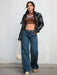 SHEIN ICON Jeans de color liso, estilo casual y versátil de pierna ancha con bolsillos - Quierox - Tienda Online