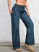SHEIN ICON Jeans de color liso, estilo casual y versátil de pierna ancha con bolsillos - Quierox - Tienda Online