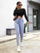 SHEIN ICON Top corto con detalle de anilla en D bajo asimétrico - Quierox - Tienda Online