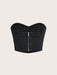 SHEIN ICON Top en mezclilla con cremallera trasera tubo - Quierox - Tienda Online