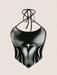 SHEIN ICON Top Halter Descubierto Y2k Con Lazo En La Parte Trasera - Quierox - Tienda Online
