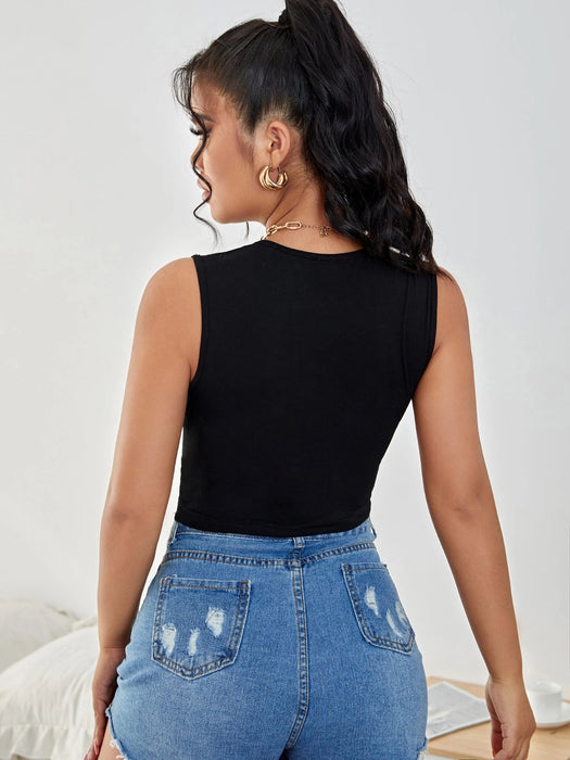 SHEIN ICON Top tank con abertura - Quierox - Tienda Online