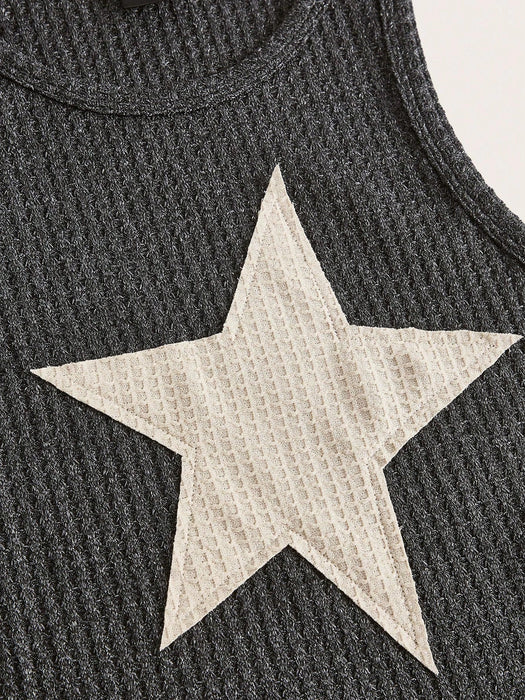 SHEIN ICON Top tank crop con estampado de estrella - Quierox - Tienda Online