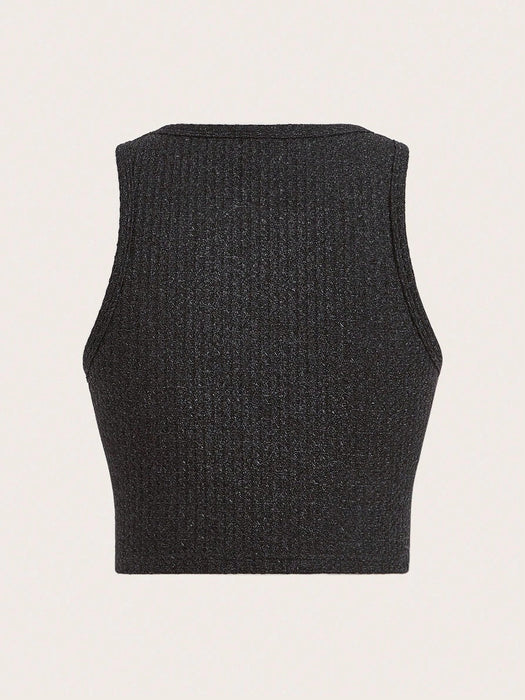 SHEIN ICON Top tank crop con estampado de estrella - Quierox - Tienda Online