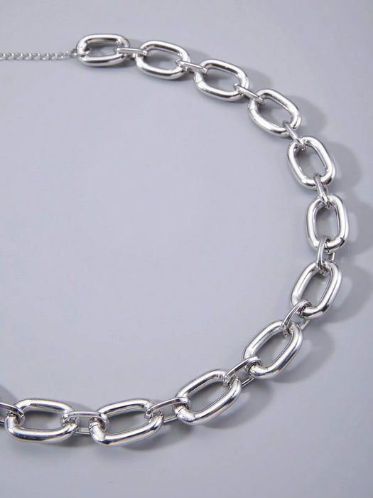 SHEIN imoli 1pc Collar artístico de cadena grande exagerada de moda - Quierox - Tienda Online