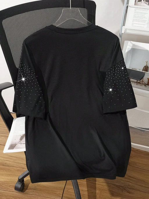 Shein INAWLY Camiseta casual de manga corta con cuello redondo y color liso para hombre - Quierox - Tienda Online
