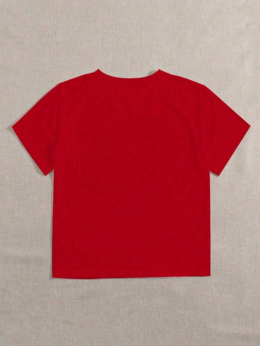 SHEIN INAWLY Camiseta casual de mujer con estampado de carta de póquer - Quierox - Tienda Online