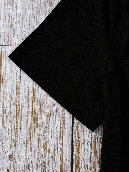 SHEIN INAWLY Camiseta de manga corta con estampado de eslogan para mujer - Quierox - Tienda Online