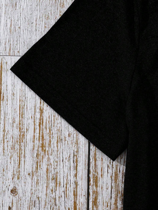 SHEIN INAWLY Camiseta de manga corta con estampado de eslogan para mujer - Quierox - Tienda Online