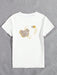 SHEIN INAWLY Camiseta de mujer con cuello redondo, manga corta, estampado gráfico - Quierox - Tienda Online
