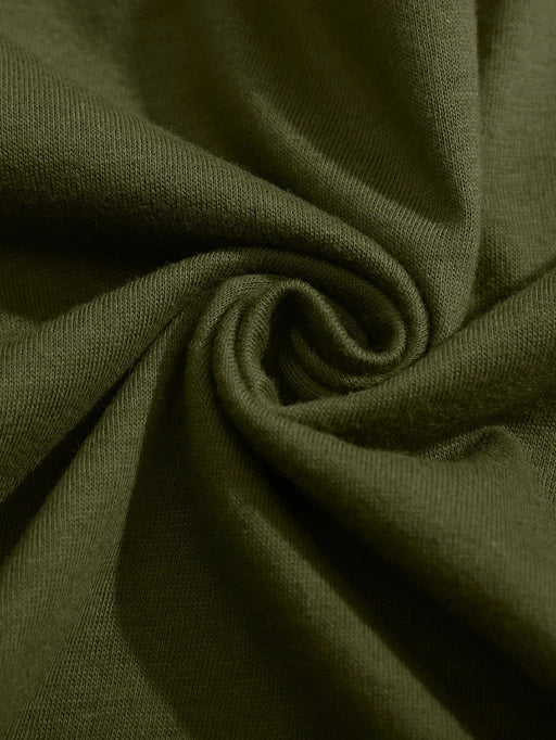 SHEIN INAWLY Camiseta unicolor de cuello redondo - Quierox - Tienda Online