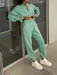 SHEIN INAWLY Conjunto de sudadera con cremallera media y pantalones jogger para mujer - Quierox - Tienda Online