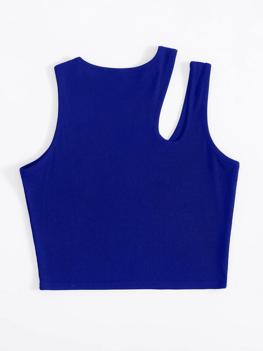 SHEIN INAWLY Leisure - Camiseta sin mangas de punto acanalado - Quierox - Tienda Online
