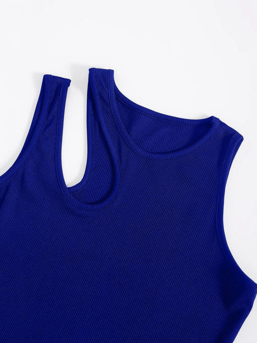 SHEIN INAWLY Leisure - Camiseta sin mangas de punto acanalado - Quierox - Tienda Online