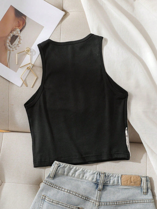 SHEIN INAWLY Parte superior tipo camiseta gráfica con estampado de esqueleto para mujeres - Quierox - Tienda Online