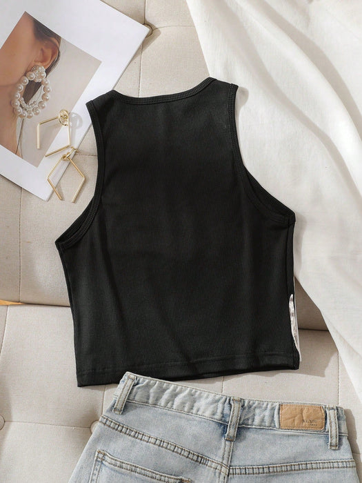 SHEIN INAWLY Parte superior tipo camiseta gráfica con estampado de esqueleto para mujeres - Quierox - Tienda Online