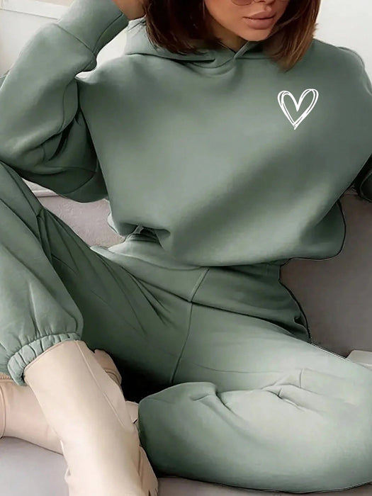 SHEIN INAWLY Set de 2 piezas para mujer con sudadera con capucha - Quierox - Tienda Online