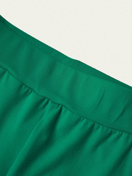 SHEIN INAWLY Shorts de impresión de la bandera de Jamaica para mujeres - Quierox - Tienda Online