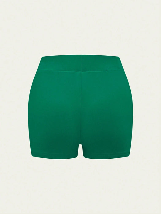 SHEIN INAWLY Shorts de impresión de la bandera de Jamaica para mujeres - Quierox - Tienda Online