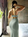 SHEIN INAWLY Vestido ajustado de unicolor y sin espalda para mujer, de verano - Quierox - Tienda Online