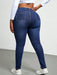 SHEIN Jeans ajustados de mezclilla lavada de talla grande de Slaydiva, para mujer. - Quierox - Tienda Online