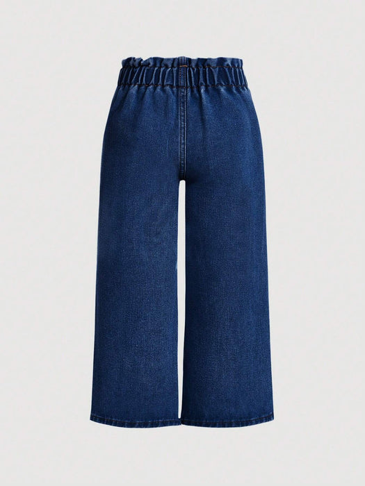 SHEIN jeans de moda relajados con cintura elástica y lavado - Quierox - Tienda Online