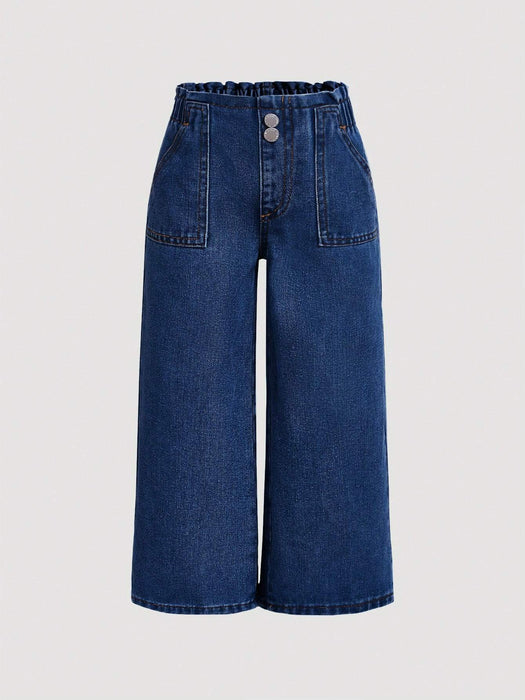 SHEIN jeans de moda relajados con cintura elástica y lavado - Quierox - Tienda Online
